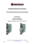 Meridian RGB-T-0 Specifications