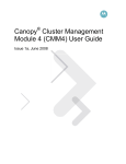Canopy CMM4 User Guide Issue 1a