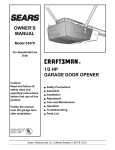 Craftsman 53479 Owner`s manual