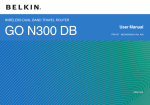 Belkin GO N300 DB User manual