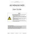 Autostart AS-1455 User guide