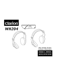 Clarion WH204 Installation guide