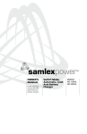 Samlexpower SEC-1245A Owner`s manual