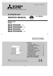 Mitsubishi Electric MUZ-FD25VA-E1 Service manual