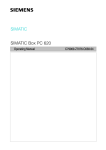 Siemens SIMATIC Box PC 620 Specifications