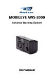 Mobileye AWS-2000 User manual
