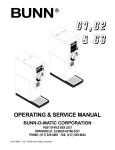 Bunn G3 Service manual