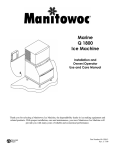 Manitowoc MARINE MODEL S1800 Specifications