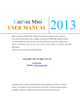CeeNee MiniPlus 2013 User manual