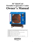 QuietCool QC36DVS Owner`s manual