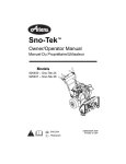 Ariens Sno-Tek 03883300A Specifications