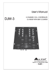 Alto DJM-3 User`s manual