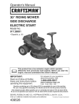 Craftsman 917.28001 Operator`s manual