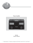 McIntosh MC252 Owner`s manual