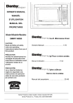 Danby DMW1148SS Owner`s manual