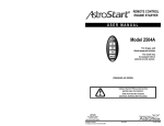 AstroStart 2504A User manual