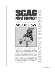 Scag Power Equipment RS-ZT Operating instructions
