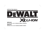 DeWalt DCF815-XE Instruction manual