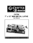 Craftex CX704 User manual