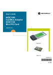 Motorola WDE1000 Operating instructions