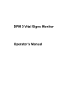 Mindray DPM 1 Operator`s manual