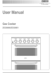 Zanussi ZCG5000/ZCG5001 User manual