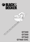 Black & Decker GT340 Instruction manual