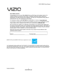 Vizio VBR220 User manual