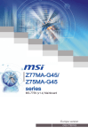 MSI MS-7759 (v1.x) User`s manual