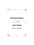 Samsung SCH-a610 Series User guide