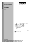 Makita 3709 Instruction manual