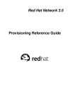 Red Hat Network 3.5 Provisioning Reference Guide