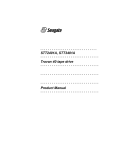Seagate Travan 40 Tape Drive STT3401A Product manual