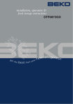 Beko CFF6873GX Instruction manual