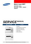 Samsung SCX-3400 Service manual