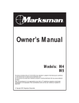 Magnadyne Marksman M5 Owner`s manual