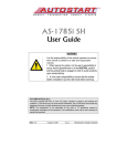 Autostart AS-1785i SH User guide