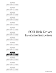 SCSI Disk Drives Installation Instructions