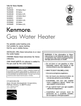 Sears KENMORE 6T 278 Use & care guide