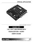 Altinex DA203-101 User`s guide