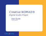 Creative Nomad User guide