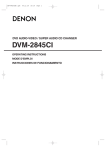 Denon DVM-2845CI Operating instructions