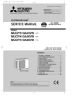 Mitsubishi MCFH-A18WV Service manual