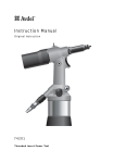 Avdel TX2000 Instruction manual
