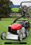 Masport ROTARY MOWER Owner`s manual