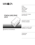 Minolta CD-10 Instruction manual