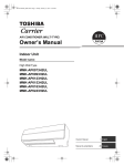 Carrier MMK-AP0243H2UL Owner`s manual