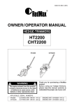 RedMax CHT2200 Specifications