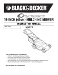 Black & Decker MM875 Instruction manual