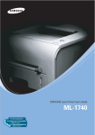 Samsung ML-1740 - ML 1740 B/W Laser Printer User`s guide